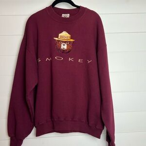 Vintage Smokey the Bear Crewneck Large READ